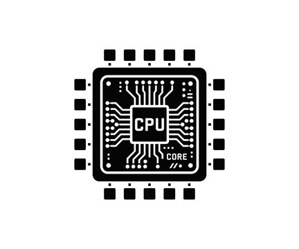 CPU Processor Chip Technology Icon
