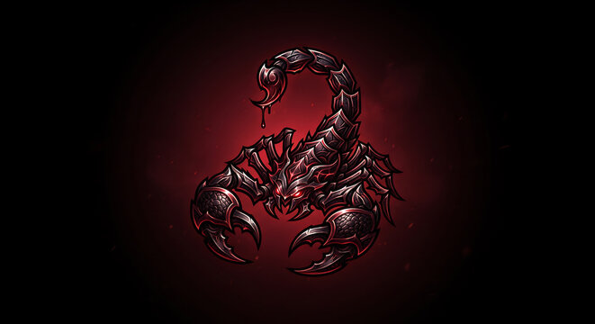 scorpion abstrack background