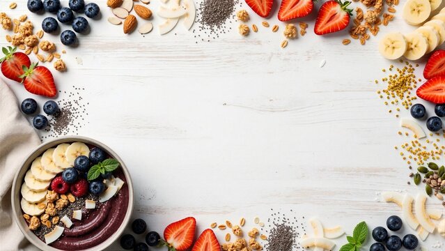 Healthy Breakfast Bowl with Fresh Fruit and Whole Grains Alternate Healthy Breakfast View 71 Photography