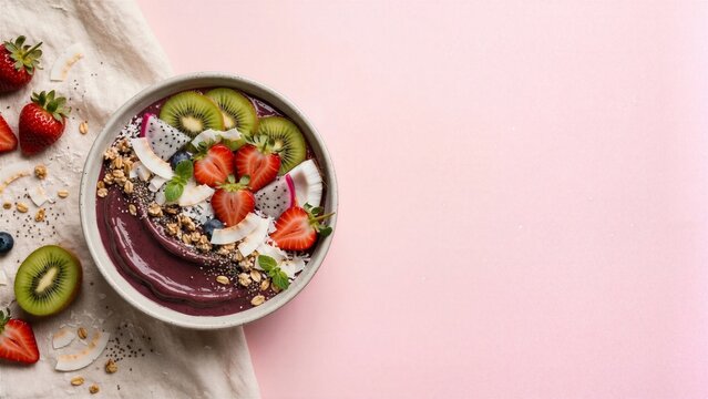 Healthy Breakfast Bowl with Fresh Fruit and Whole Grains Alternate Healthy Breakfast View 91 Photography