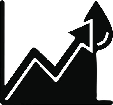High Blood Sugar Glucose Spike Trend Medical Icon Vector