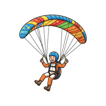 paraglider in the sky