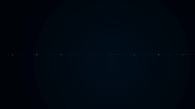 Glowing Dots Moving Line Animation Dark Background