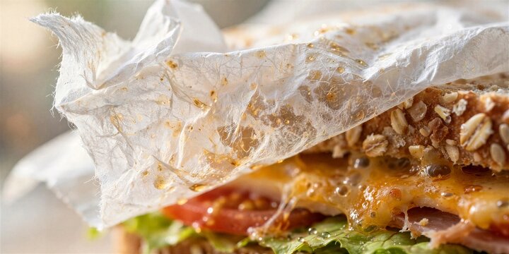 Wax Paper Peel Macro Detail Sandwich Ingredient Photography