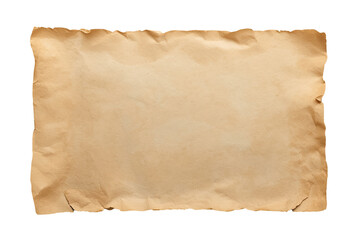 Obraz premium Warm blank parchment rectangle with softly burnt edges