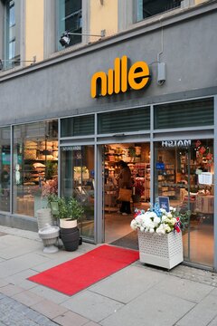 OSLO, NORWAY - MAY 7, 2026: Nille interior design and homeware store in Oslo, Norway. Nille is a Norwegian company.