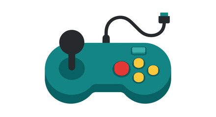 Retro Video Game Controller Isolated - Vintage Gaming Joypad © reza