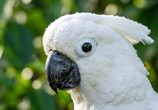 white parrot portrait