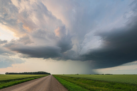 Storm Supercell over fields along range road 43