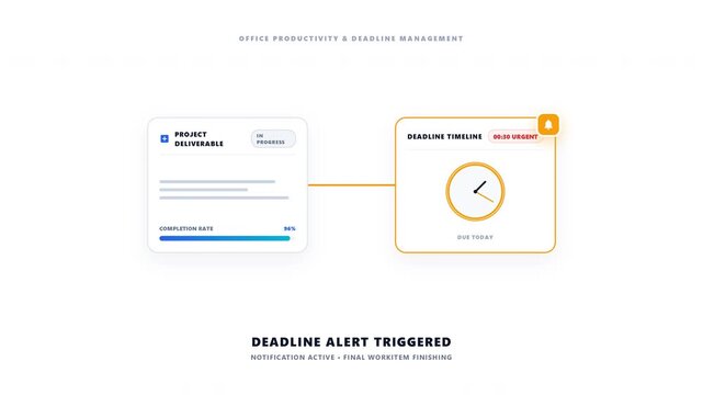 Office Deadline Reminder and Task Completion Management Workflow