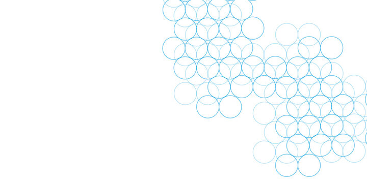 Abstract blue circles geometric lines on background. transparent clear calm water surface texture with splashes and bubbles for cosmetic abstract design. Suit for cover, poster. vector illustration. 