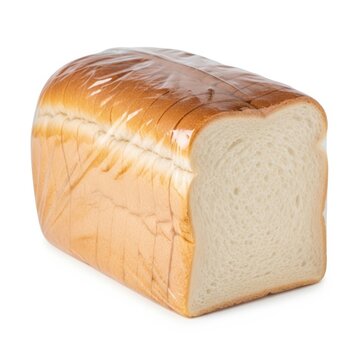 Close-up of sliced bread with crust