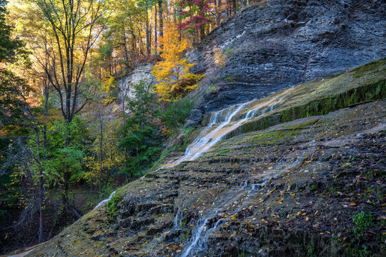 Autumn at Buttermilk Falls State Park - Finger Lakes - New York