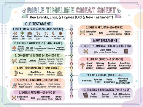 Bible Timeline Cheat Sheet