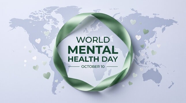 World mental health day october 10 graphic design