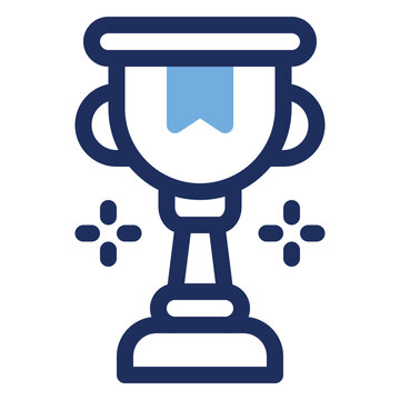 Trophy Award Cup Winner Achievement Duo Tone Icon