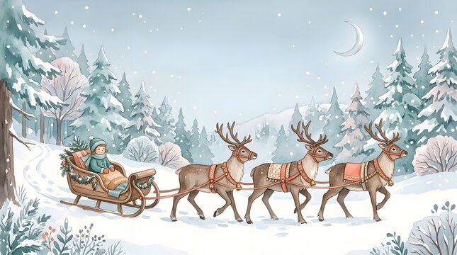 Festive Christmas graphic illustration or seamless pattern beautifully displayed