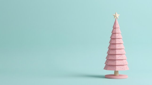 Decorated Christmas tree graphic or close up view beautifully composed