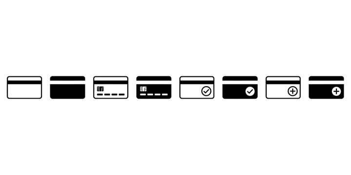 Flat icons showing different button states and functions