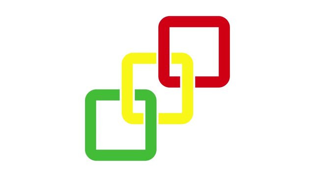 chain link team network connection block business security video