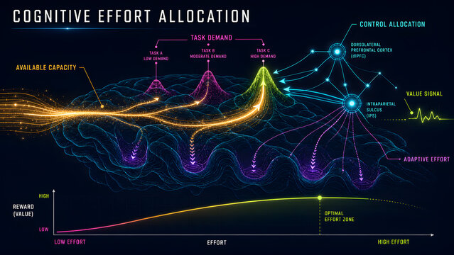 Cognitive Effort Allocation Across Capacity, Demand and Value