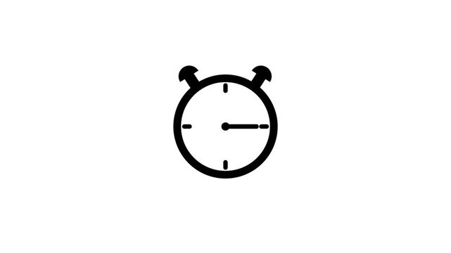 Minimalist alarm clock ticking time passing ticking sound minimalist clock hands digital timer