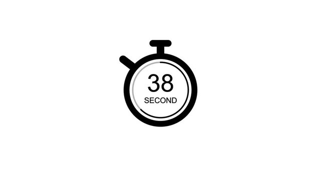 Minimalist digital timer showing 15, 30, 45, and 60 seconds minimalist timer digital countdown clean 15-second