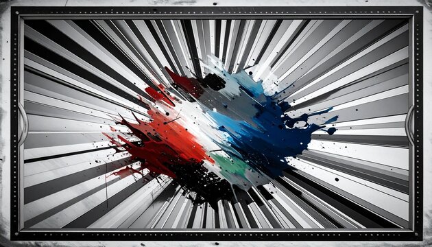 colorful exploding rays of light fun comic book action zoom blast explosion vector illustration wallpaper
