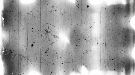 Obraz premium Old film texture with scratches, noise and light leaks. Realistic transparent overlay film texture in black-white, dust and grain. Distressed retro movie or photo negative effect of cinema nostalgia