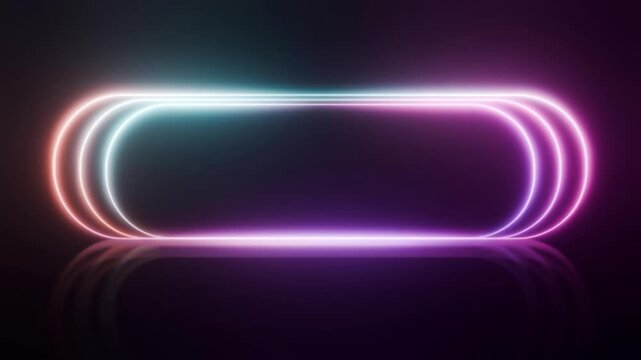Shine color neon frames bg able to loop endless 4k
