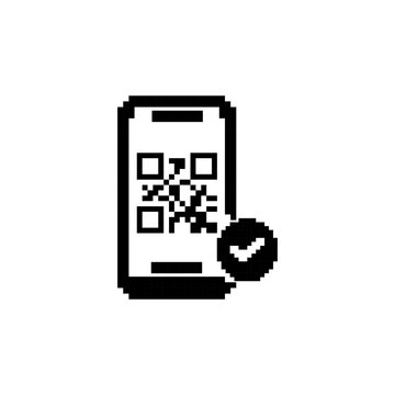 Smartphone qr code scan payment