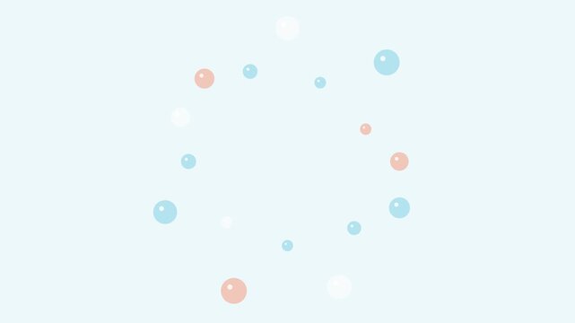 Premium 2D cartoon translucent bubble that compresses, expands, pops into a full-frame wipe, and reverses.