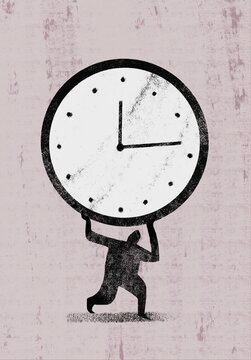 Person Holding a Clock &ndash; Time Concept
