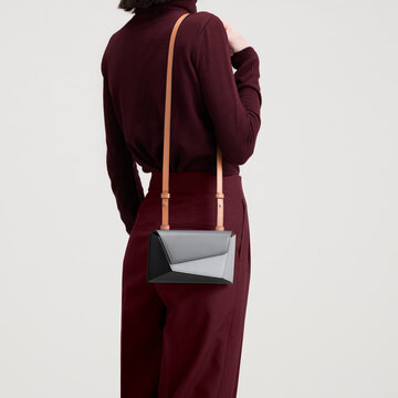 Burgundy Fashion With Leather Crossbody Bag