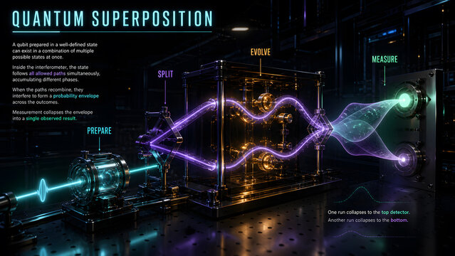 Quantum Superposition from Qubit Preparation to Measurement