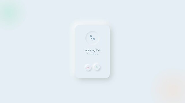 Minimalist Smart Home Intercom Device with Clean Background.