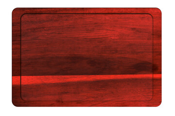 Blank red wooden board for Christmas greetings and designs. © vovan