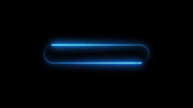 Abstract neon rectangle frame. glowing line frame, abstract Glowing Neon light frame rectangle loading icon, white rectangle photo frame.