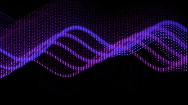 dna helix on black background