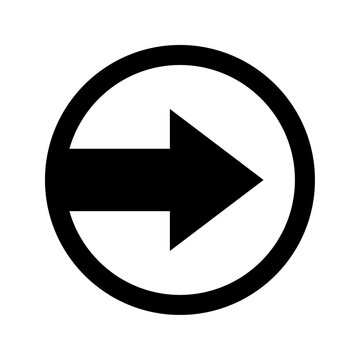 Right arrow in circle icon