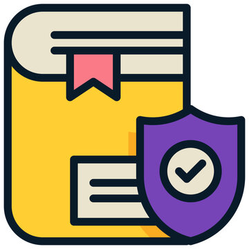 book story memory prevent protect filled outline icon