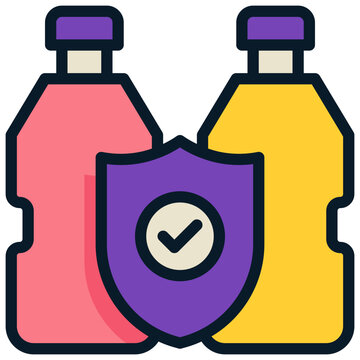 water bottle prevent protect healthy filled outline icon