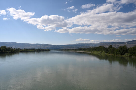 Thompson River in Kamloops, British Columbia, Canada.