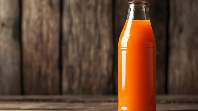 selective focus homemade small batch sauce in glass container with organic ingredients