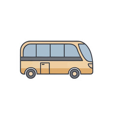 Yellow bus illustration © niki