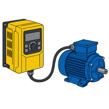 Variable-speed drive and electric motor