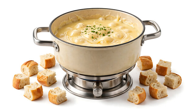 Swiss Cheese Fondue Pot 