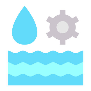 Water Management Vector Design Icon Style