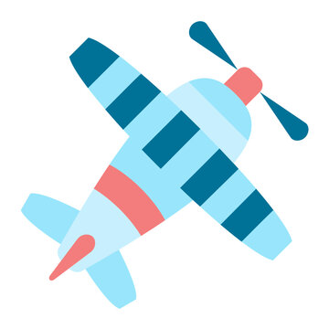 Biplane Vector Design Icon Style