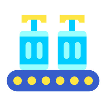 Luggage Conveyor Vector Design Icon Style